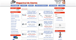 Desktop Screenshot of magazinuldealarme.ro